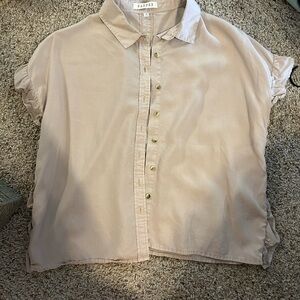 Tan Button-Up Shirt